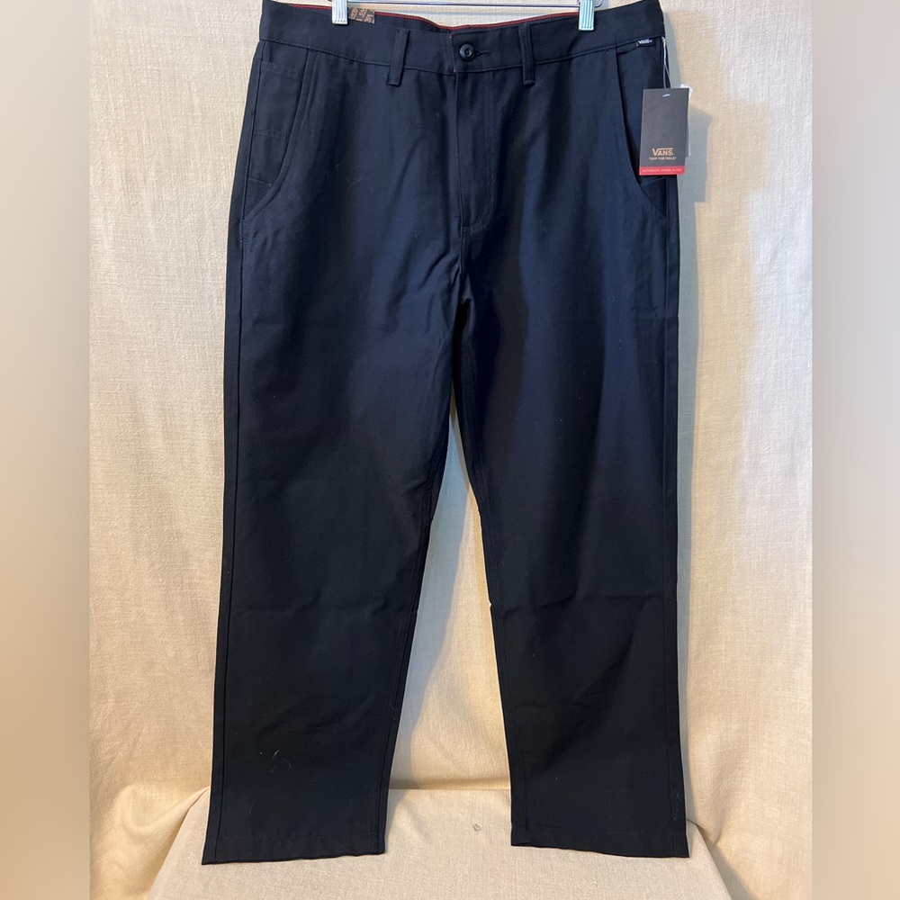 NWT men’s black vans pants size 36